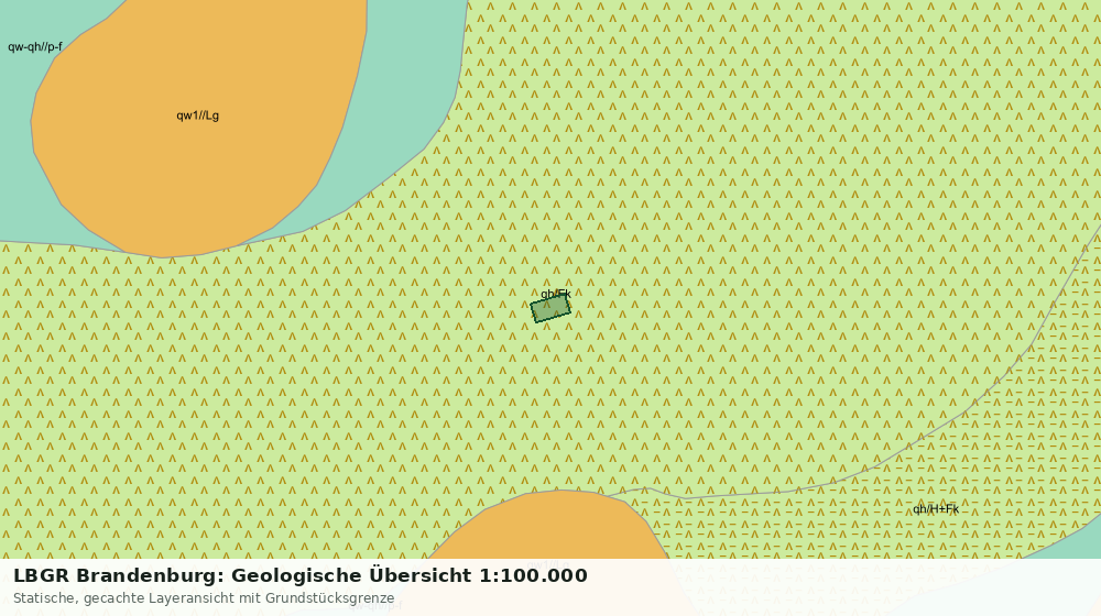 Statische Kartenansicht: LBGR Brandenburg: Geologische Übersicht 1:100.000