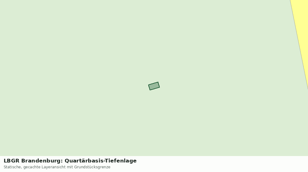 Statische Kartenansicht: LBGR Brandenburg: Quartärbasis-Tiefenlage