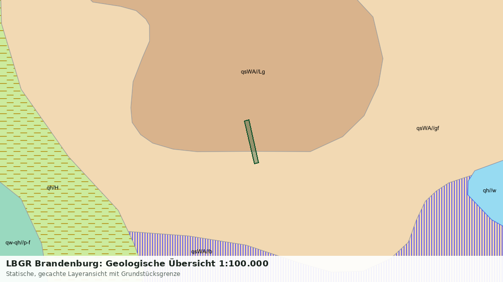 Statische Kartenansicht: LBGR Brandenburg: Geologische Übersicht 1:100.000