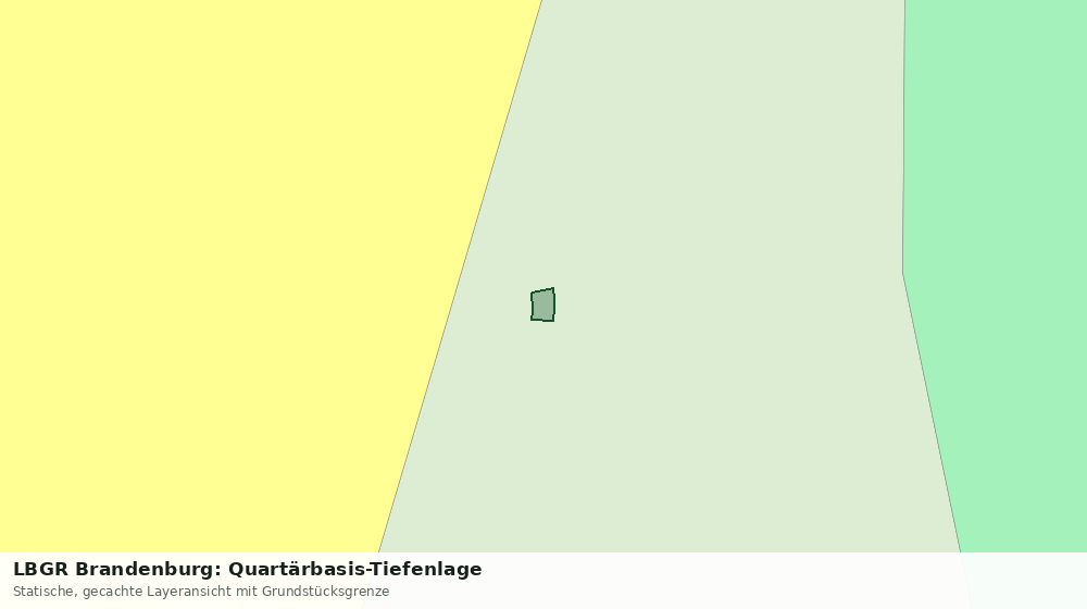 Statische Kartenansicht: LBGR Brandenburg: Quartärbasis-Tiefenlage