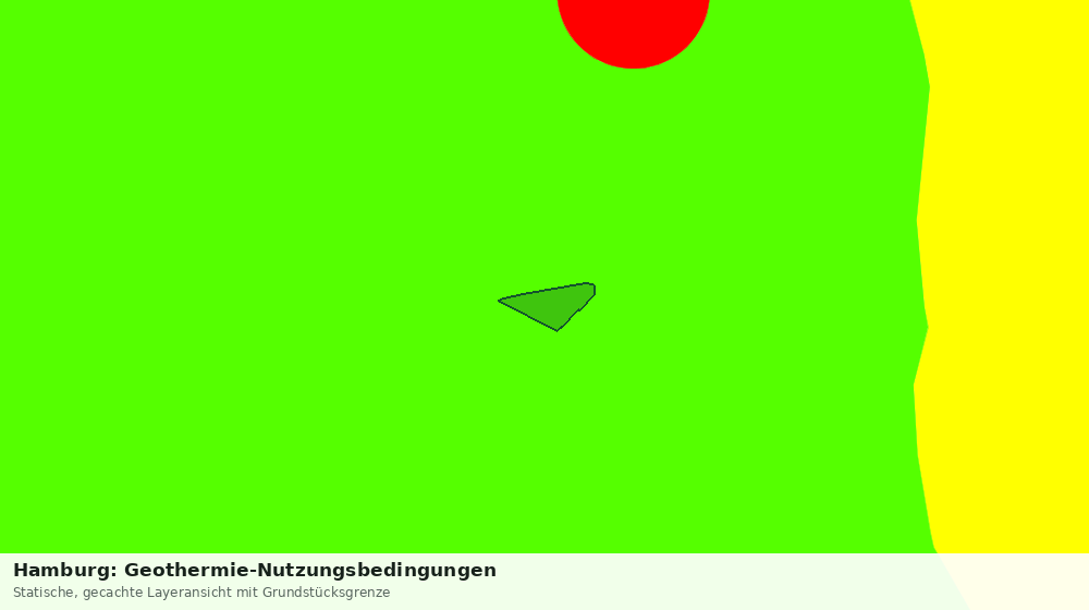 Statische Kartenansicht: Hamburg: Geothermie-Nutzungsbedingungen