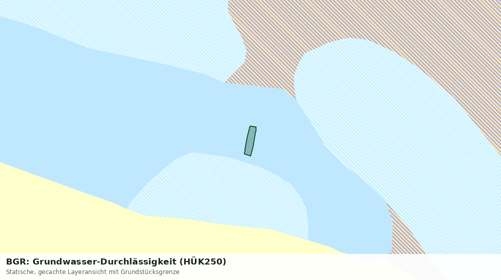 Statische Kartenansicht: BGR: Grundwasser-Durchlässigkeit (HÜK250)