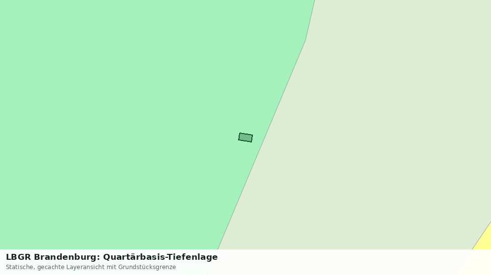 Statische Kartenansicht: LBGR Brandenburg: Quartärbasis-Tiefenlage