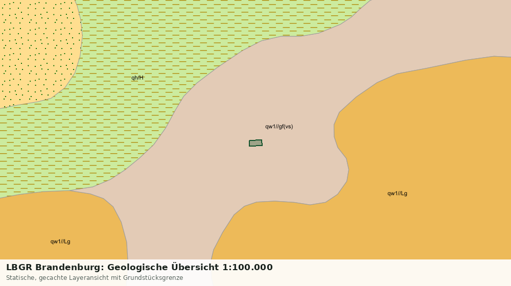 Statische Kartenansicht: LBGR Brandenburg: Geologische Übersicht 1:100.000