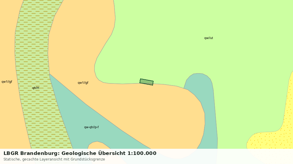 Statische Kartenansicht: LBGR Brandenburg: Geologische Übersicht 1:100.000