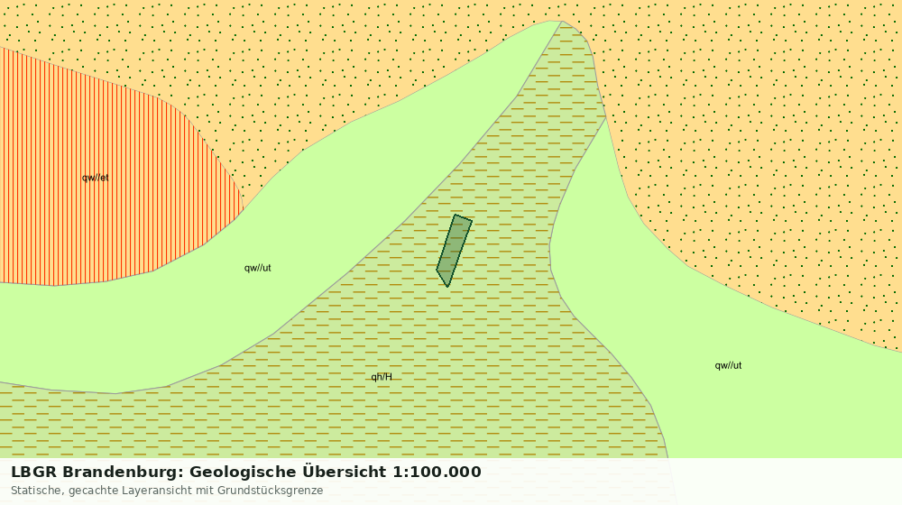 Statische Kartenansicht: LBGR Brandenburg: Geologische Übersicht 1:100.000