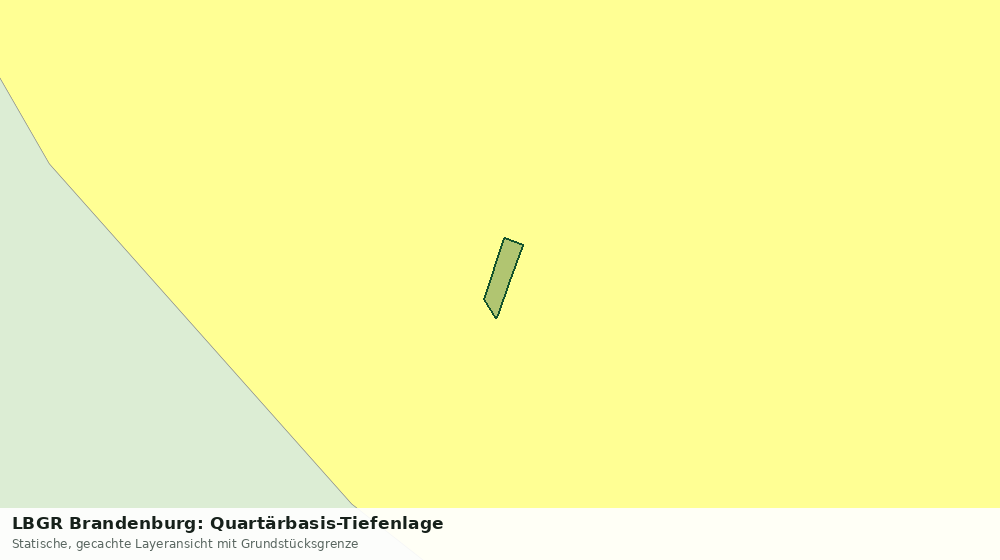 Statische Kartenansicht: LBGR Brandenburg: Quartärbasis-Tiefenlage