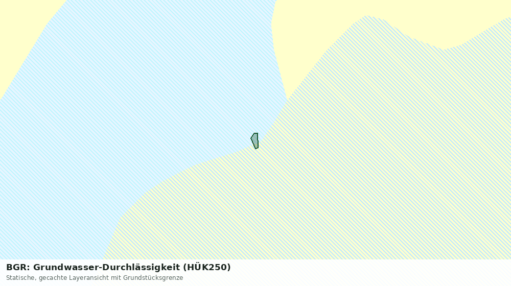 Statische Kartenansicht: BGR: Grundwasser-Durchlässigkeit (HÜK250)