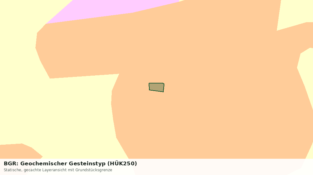 Statische Kartenansicht: BGR: Geochemischer Gesteinstyp (HÜK250)