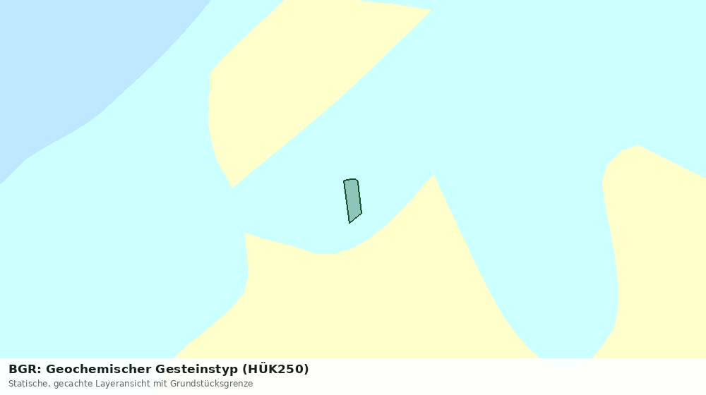 Statische Kartenansicht: BGR: Geochemischer Gesteinstyp (HÜK250)