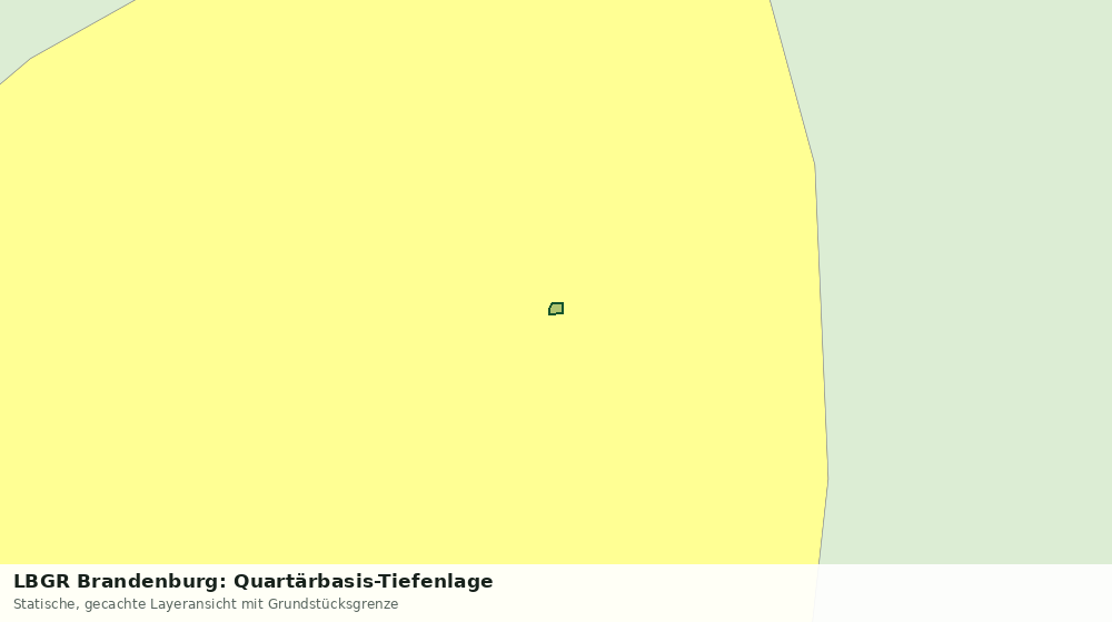Statische Kartenansicht: LBGR Brandenburg: Quartärbasis-Tiefenlage