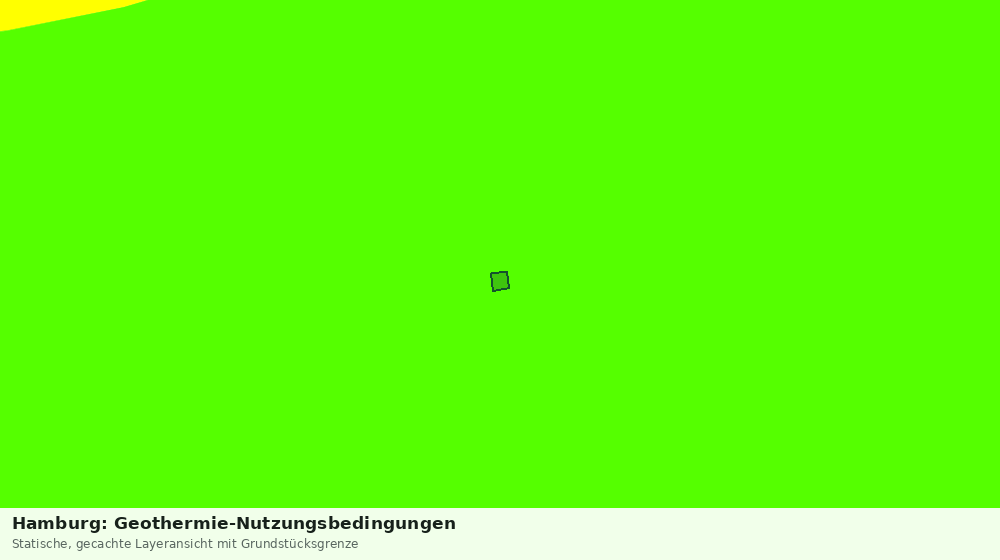 Statische Kartenansicht: Hamburg: Geothermie-Nutzungsbedingungen