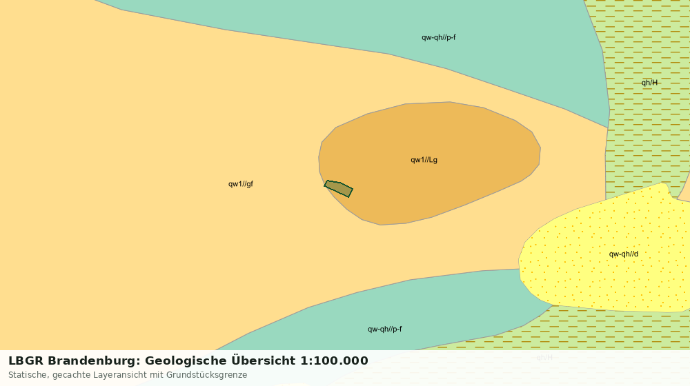 Statische Kartenansicht: LBGR Brandenburg: Geologische Übersicht 1:100.000