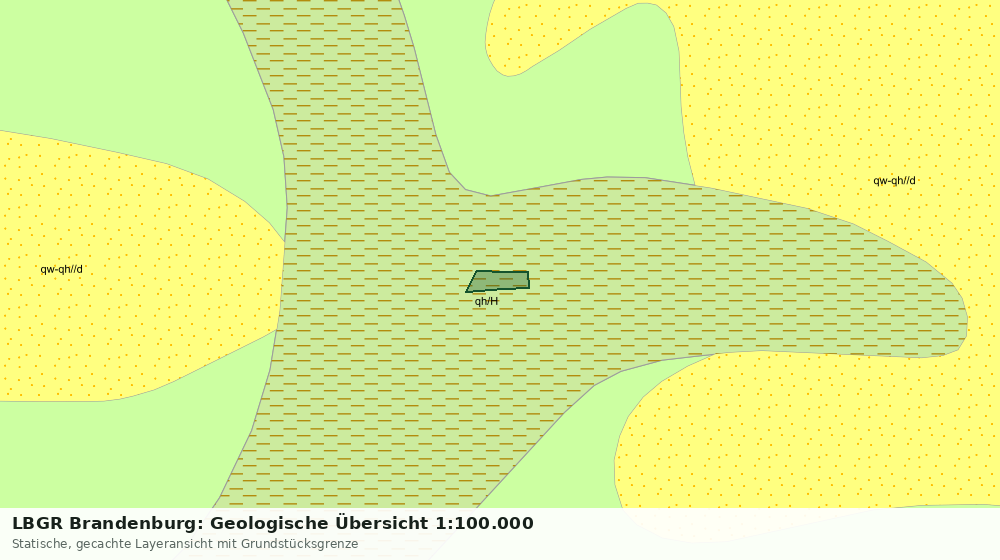 Statische Kartenansicht: LBGR Brandenburg: Geologische Übersicht 1:100.000