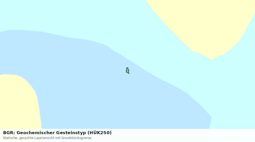Statische Kartenansicht: BGR: Geochemischer Gesteinstyp (HÜK250)