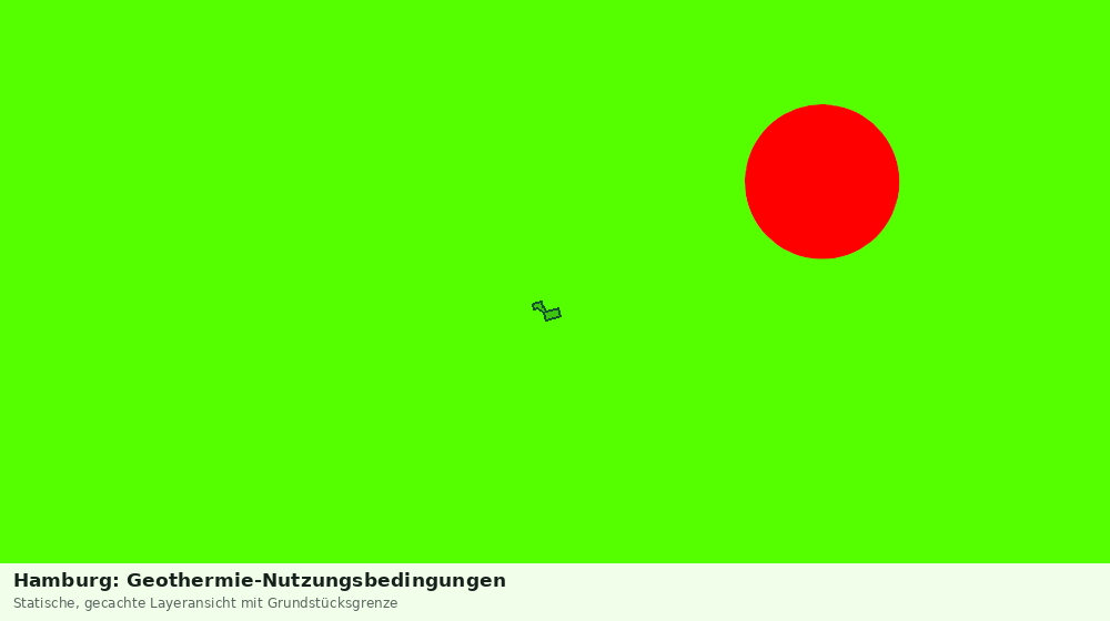 Statische Kartenansicht: Hamburg: Geothermie-Nutzungsbedingungen