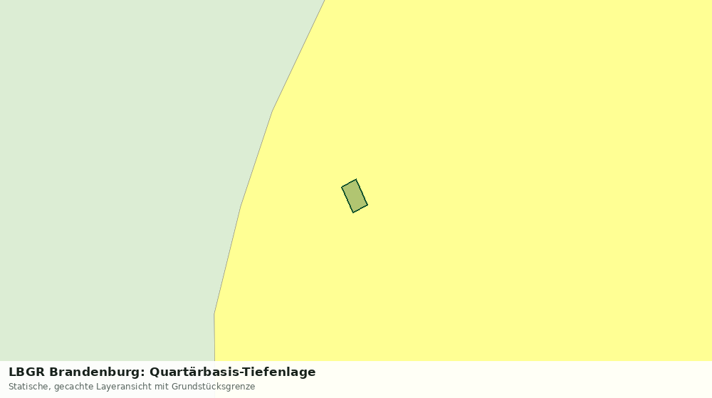 Statische Kartenansicht: LBGR Brandenburg: Quartärbasis-Tiefenlage