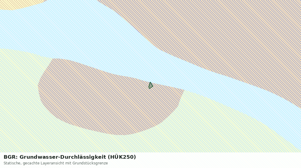 Statische Kartenansicht: BGR: Grundwasser-Durchlässigkeit (HÜK250)