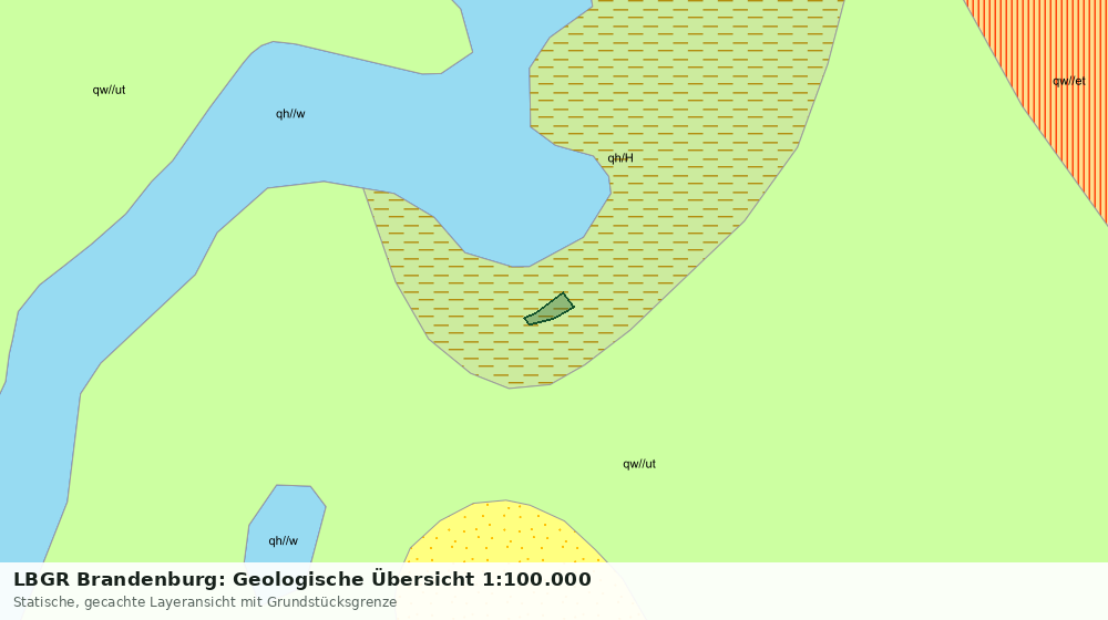 Statische Kartenansicht: LBGR Brandenburg: Geologische Übersicht 1:100.000