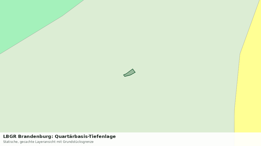 Statische Kartenansicht: LBGR Brandenburg: Quartärbasis-Tiefenlage
