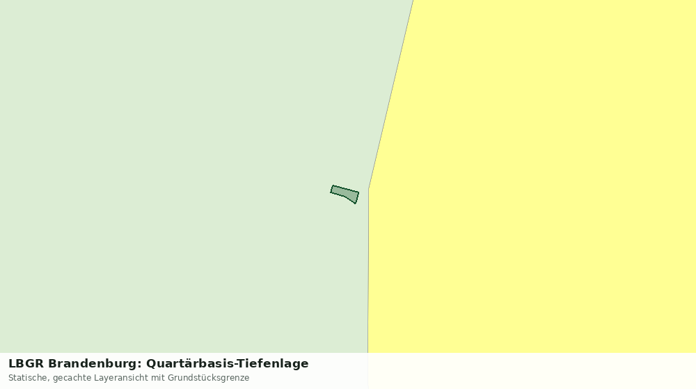 Statische Kartenansicht: LBGR Brandenburg: Quartärbasis-Tiefenlage