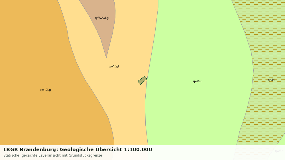 Statische Kartenansicht: LBGR Brandenburg: Geologische Übersicht 1:100.000