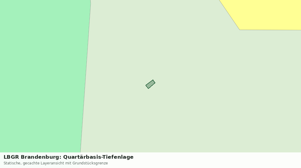 Statische Kartenansicht: LBGR Brandenburg: Quartärbasis-Tiefenlage