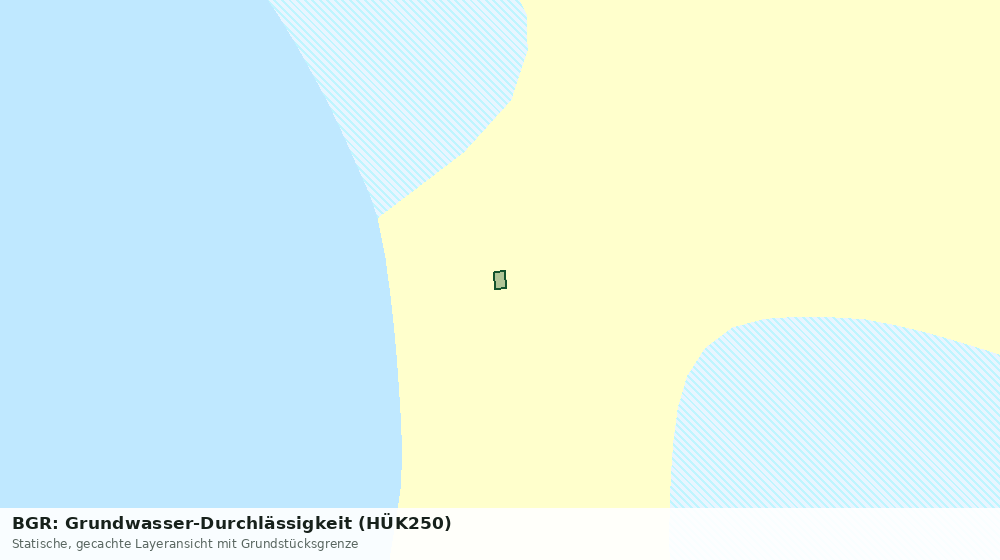 Statische Kartenansicht: BGR: Grundwasser-Durchlässigkeit (HÜK250)