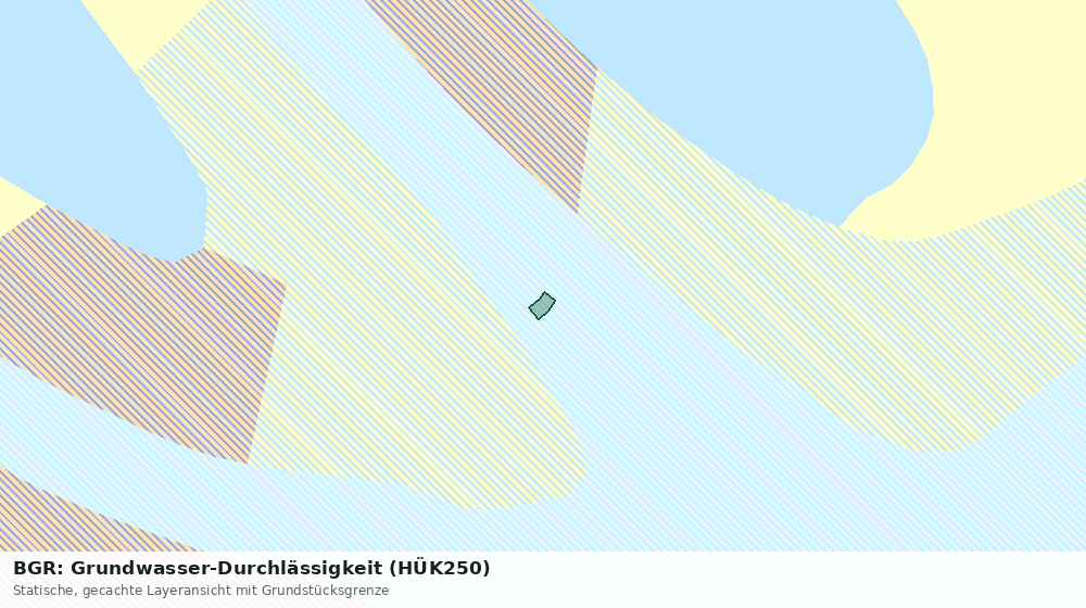Statische Kartenansicht: BGR: Grundwasser-Durchlässigkeit (HÜK250)