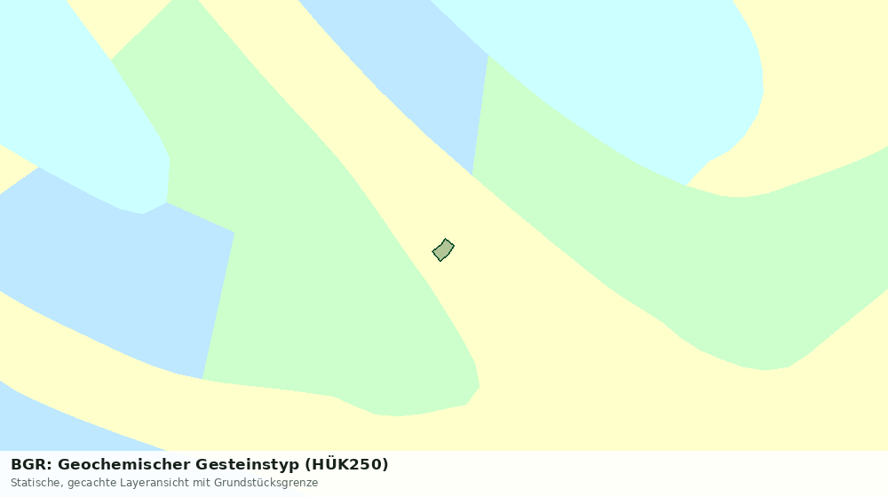 Statische Kartenansicht: BGR: Geochemischer Gesteinstyp (HÜK250)