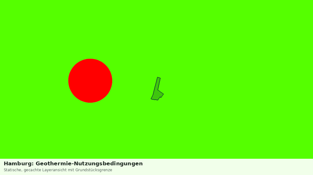 Statische Kartenansicht: Hamburg: Geothermie-Nutzungsbedingungen