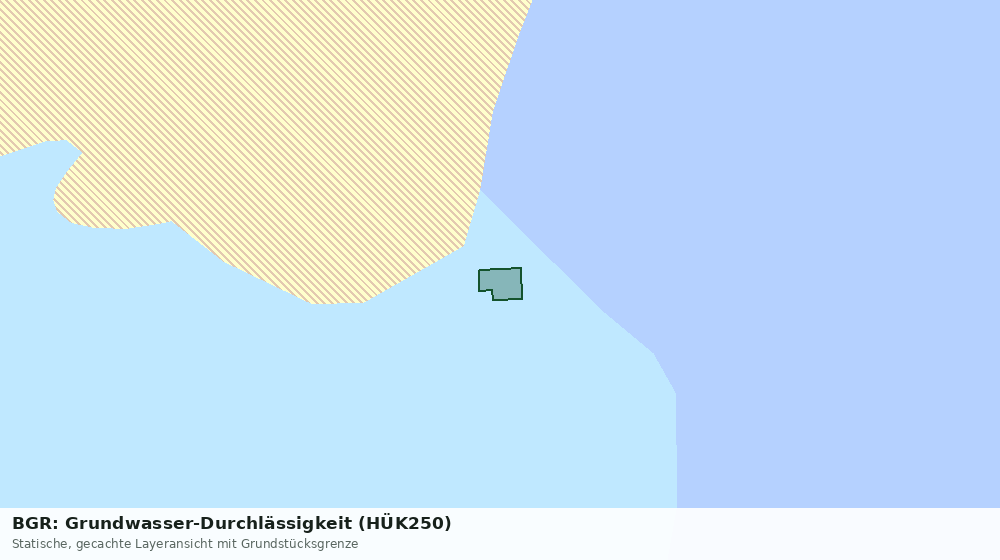Statische Kartenansicht: BGR: Grundwasser-Durchlässigkeit (HÜK250)