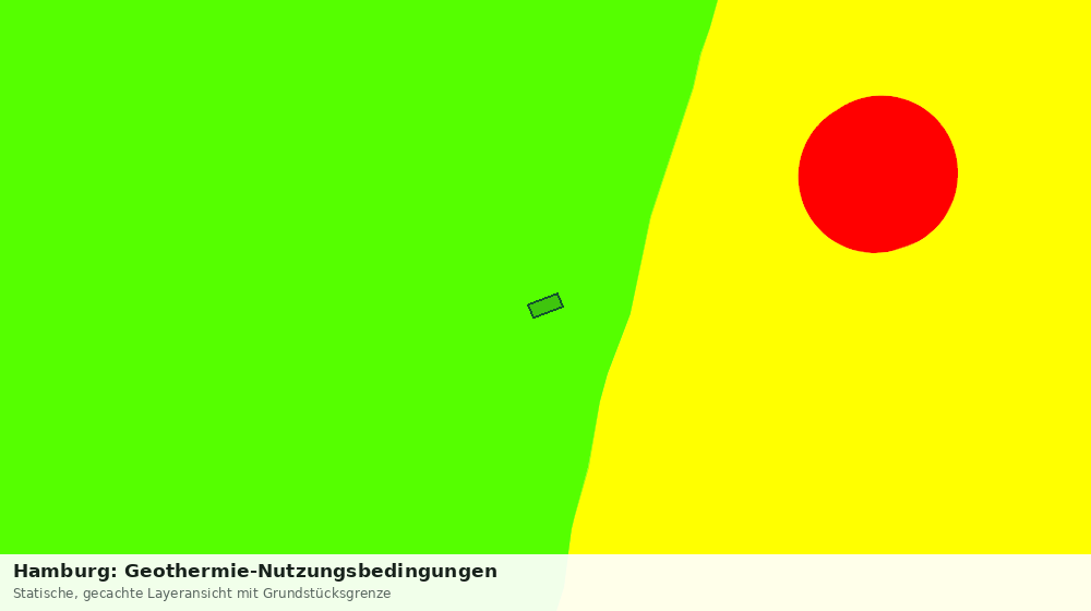 Statische Kartenansicht: Hamburg: Geothermie-Nutzungsbedingungen