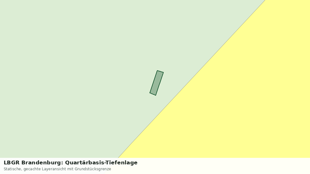 Statische Kartenansicht: LBGR Brandenburg: Quartärbasis-Tiefenlage