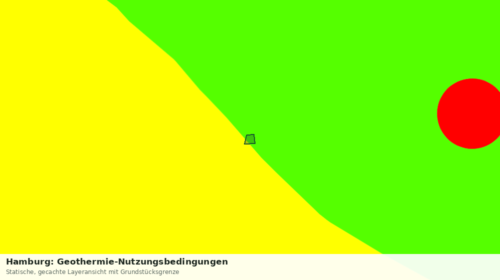 Statische Kartenansicht: Hamburg: Geothermie-Nutzungsbedingungen
