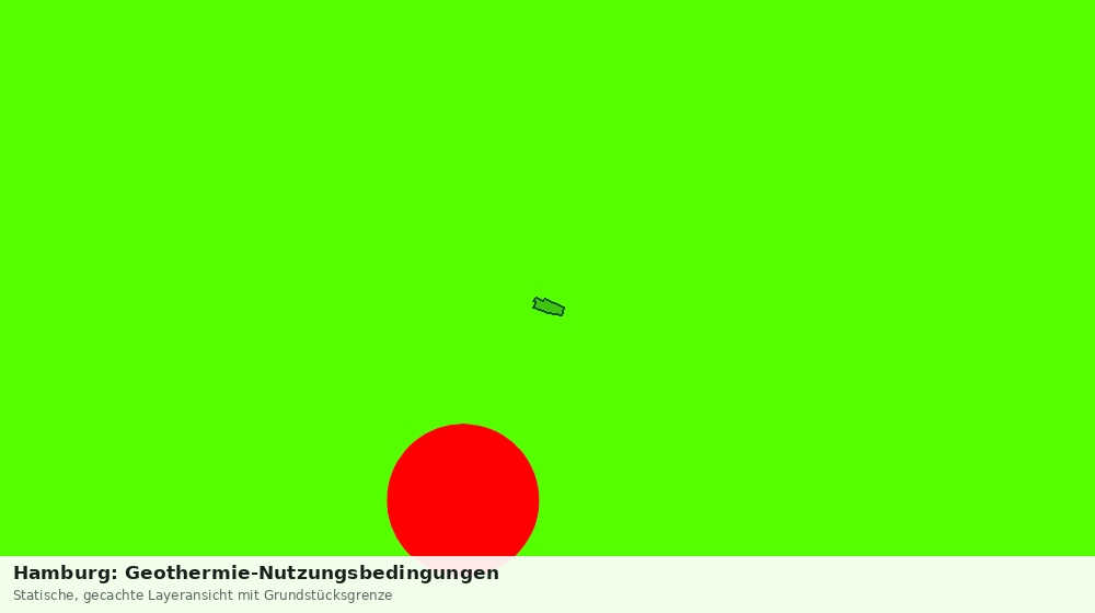Statische Kartenansicht: Hamburg: Geothermie-Nutzungsbedingungen