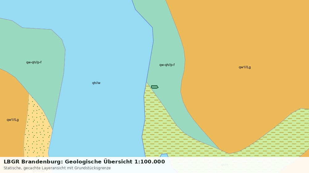 Statische Kartenansicht: LBGR Brandenburg: Geologische Übersicht 1:100.000