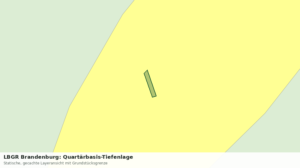 Statische Kartenansicht: LBGR Brandenburg: Quartärbasis-Tiefenlage