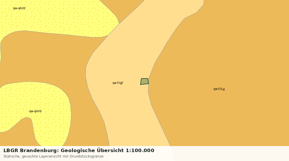 Statische Kartenansicht: LBGR Brandenburg: Geologische Übersicht 1:100.000