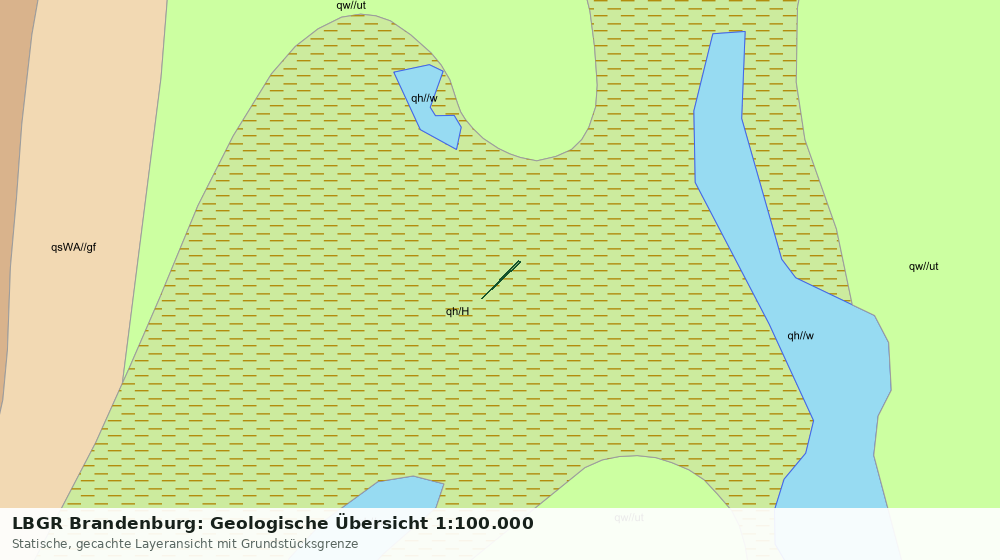 Statische Kartenansicht: LBGR Brandenburg: Geologische Übersicht 1:100.000
