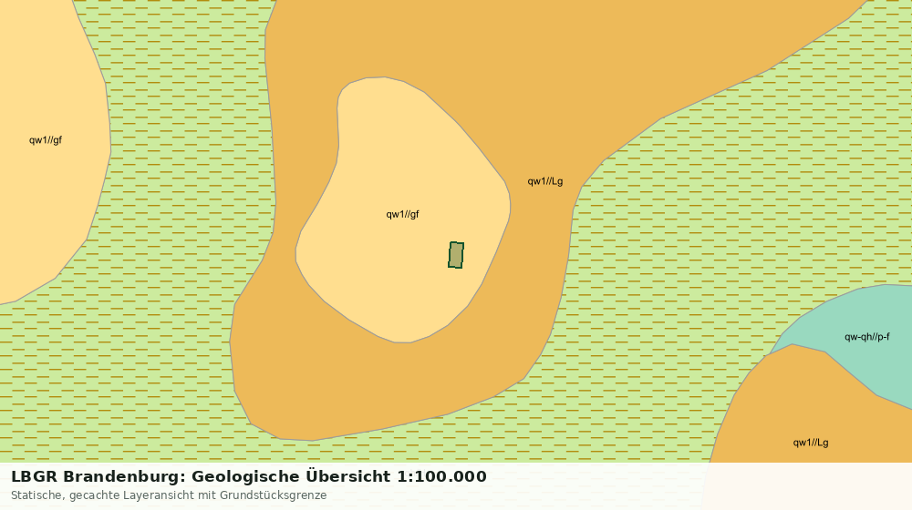 Statische Kartenansicht: LBGR Brandenburg: Geologische Übersicht 1:100.000