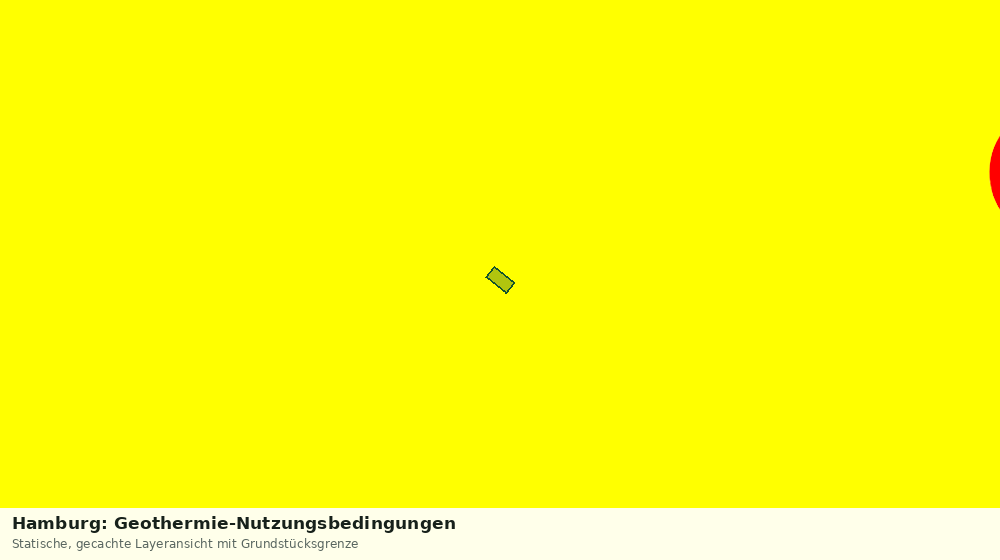 Statische Kartenansicht: Hamburg: Geothermie-Nutzungsbedingungen
