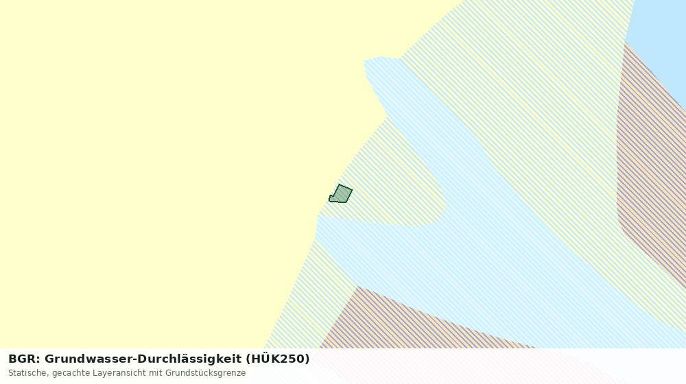Statische Kartenansicht: BGR: Grundwasser-Durchlässigkeit (HÜK250)