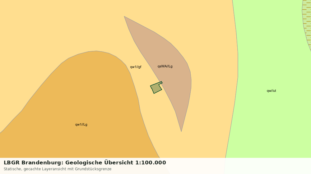Statische Kartenansicht: LBGR Brandenburg: Geologische Übersicht 1:100.000