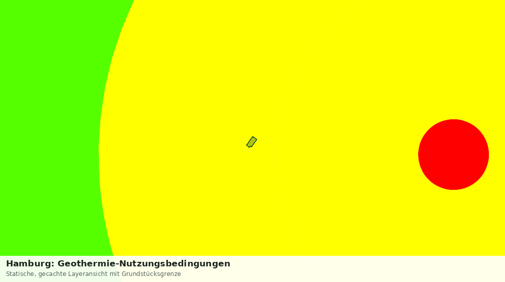Statische Kartenansicht: Hamburg: Geothermie-Nutzungsbedingungen