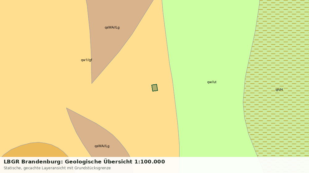 Statische Kartenansicht: LBGR Brandenburg: Geologische Übersicht 1:100.000