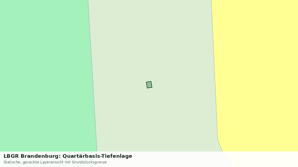 Statische Kartenansicht: LBGR Brandenburg: Quartärbasis-Tiefenlage