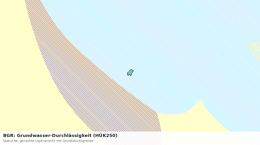 Statische Kartenansicht: BGR: Grundwasser-Durchlässigkeit (HÜK250)