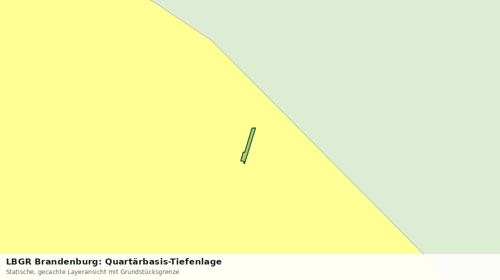 Statische Kartenansicht: LBGR Brandenburg: Quartärbasis-Tiefenlage