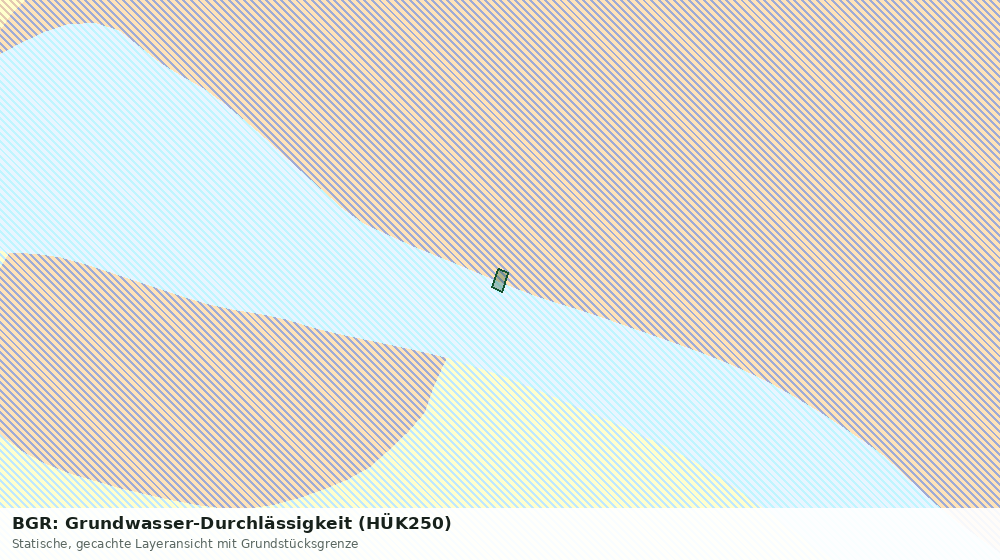 Statische Kartenansicht: BGR: Grundwasser-Durchlässigkeit (HÜK250)